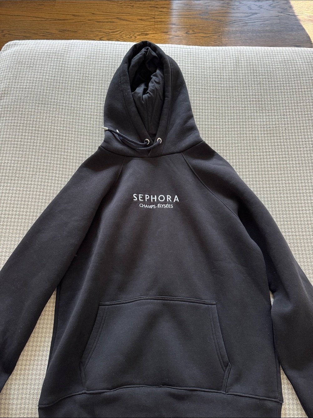 Sephora Black Hoodie with White Logo